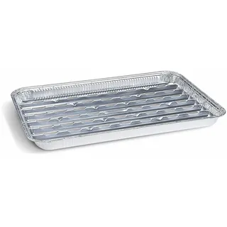 Alu-Grillpfannen Grillschalen BBQ, 34.4 x 22.4cm, mehrfach verwendbar, 100 Stk