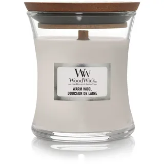 Woodwick Warm Wool Duftkerze 1 St. weiß