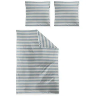 IRISETTE Wave-HK 8559 Gestreift Blau 200 x 200 cm + 2 x 80 x 80 cm