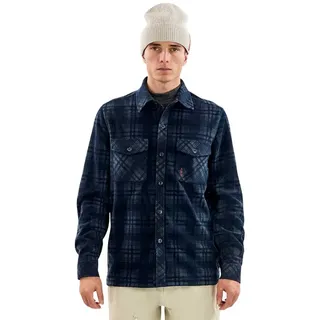 The Mountain Studio Micro Fleece Langarmhemd - Sky Captain / Ombre Blue - M