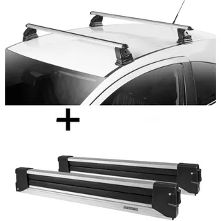 Skiträger YELO 6 Paar Ski + Dachträger VDP EVO ALU kompatibel mit Mazda CX-7 (ER) 5 Türer 2006-2012