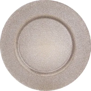 Novel Platzteller , Grau , Glas , rund , Lfgb , Geschirr, Teller, Platzteller