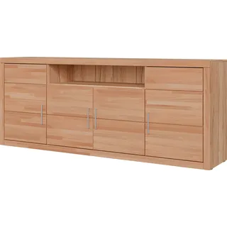OTTO home Sideboard 200 x 80 x 42 cm Beige / Braun