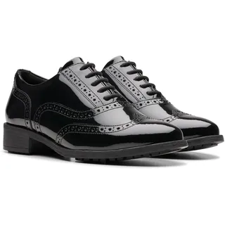 Clarks Budapester »Havisham Oak« , Festtagsschuh, Businessschuh mit klassischer Flügelkappe, schwarz