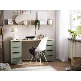 MÖBELPARTNER Schreibtisch Elma Eiche / Pistazie