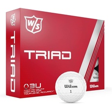 Bild von Staff Golfbälle, Triad, Dreiteiliger Golfball, 12 Bälle, Weiß