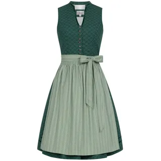 Dirndl NÜBLER "Dirndl Midi Frieda", Damen, Gr. 36, EURO, grün, Obermaterial: 100% Baumwolle CO., Kleider Dirndl