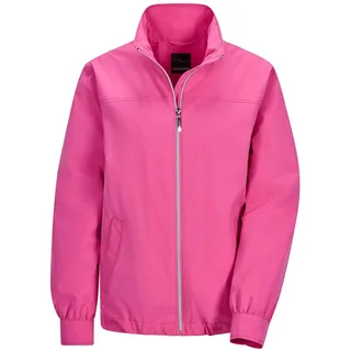 Blouson GOLDNER "Kurzgröße Moderne Freizeitjacke mit Reißverschluss", Damen, Gr. 20, pink, Obermaterial: 100% Polyester PES., weit, Jacken Blouson, Sattel im Rück und Vorderteil