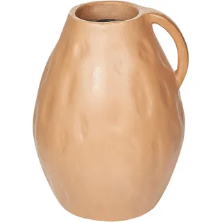 Beliani Dekovase Terrakotta beige Kulim , Beige , Stein , Mode , 40 cm , Dekoration, Vasen, Keramikvasen