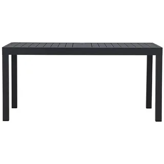 VCM Capo Gartentisch 160-240 x 100 x 75 cm Schwarz/Grau