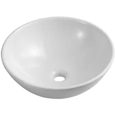 iBathUK | Moderne runde Keramik Garderobe Waschbecken Schüssel Arbeitsplatte Waschbecken CA1001