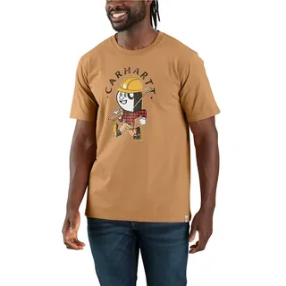 CARHARTT Carpenter T-Shirt - Beige/Schwarz/Gelb/Rot - M