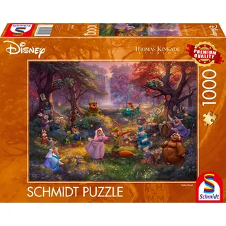 Schmidt Spiele 58040 Thomas Kinkade, Disney, Robin Hood, 1000 Teile Puzzle
