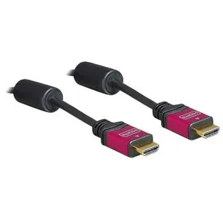 DeLock HDMI Anschlusskabel HDMI-A Stecker HDMI-A Stecker 3 m Rot/Schwarz