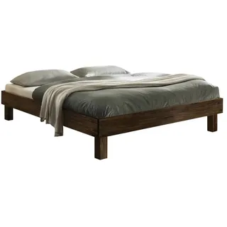 Rapallo 200 x 200 cm Fußhöhe 25 cm nussbaum geölt