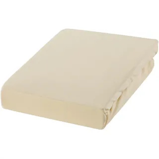 Spannbettlaken Zwirnjersey 6900 140 x 200 - 160 x 220 cm elfenbein