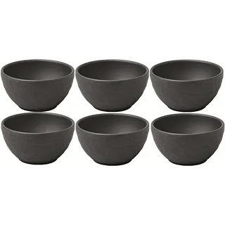 Villeroy & Boch Dipschälchen Manufacture Rock Schwarz 6-tlg.