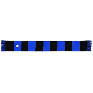 Inter Schlauchschal mit Logo, gestreift, Acryl, Unisex, Erwachsene, Schwarz/Blau, Einheitsgröße