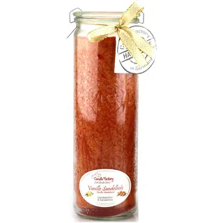 Candle Factory - Big Jumbo Kerzen Windlicht Duft: Vanille Sandelholz 306-089