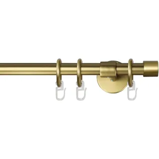 GARESA Vorhangstange Rustika 1-läufig Ø 16 mm 160 cm Gold