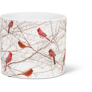 Abbott Collection Home Small Cardinals in Bush Planter