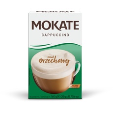 MOKATE® Cappuccino Chocolate | 160g Geschmack: Walnussgeschmack | Instantkaffee Kaffeegetränk Instantkaffee Samtig und Aromatisch Cremiger Getränk Kaffee Getränkepulver aus löslichem Bohnenkaffee