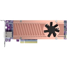 Bild QM2-2P410G1T - Speicher-Controller mit 10GBASE-T Port - M.2 - PCIe 4.0 x4 (NVMe) - Low-Profile - PCIe 4.0 x8