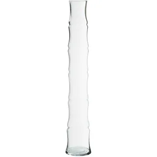 DRW Bodenvase aus Glas in Stammform, transparent, 12 x 12 x 70 cm