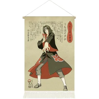 Naruto Anime Rollbild / Kakemono | Ninja Poster | 39x65cm | Motiv: Itachi Uchiha