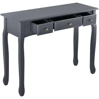 [en.casa] Hirschhorn Konsolentisch 100x78x35 cm Grau