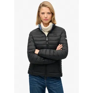 Steppjacke SUPERDRY "Fuji Lite Padded Jacket", Damen, Gr. XL, schwarz, Steppware, Obermaterial: 100% Nylon, unifarben, normal, Jacken Steppjacke