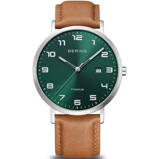 BERING Titanium Chronograph Braun 40 mm 18640-568