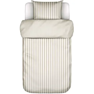 Marc O'Polo HOME Satin Bettwäsche, »Classic Stripe, 100% Bio-Baumwollsatin« 2 Stk., tlg., beige