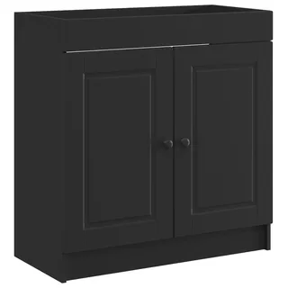 vidaXL Unter dem Waschbecken Badschrank Schwarz 78,5 x 37,5 x 81 cm - Schwarz