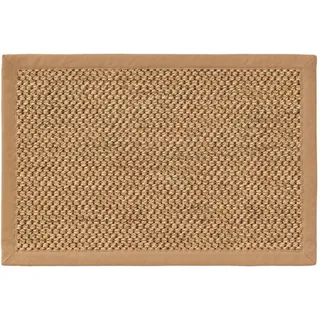 Kunstloft Fussmatte Greta Cream 60x90 cm , Beige , Naturmaterialen , Beton Optik , Rechteckig , 60x1 cm , für Fußbodenheizung geeignet , Teppiche und Böden, Schmutzfangmatten, Fußmatten