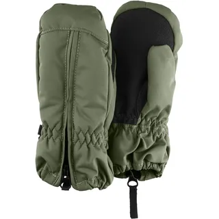 Sterntaler Fäustlinge Ripps wasserdicht – Baby Winterhandschuhe mit Reißverschluss & Thinsulate-Futter – Unisex Handschuhe mit Daumen & rutschfester Handfläche, mattgrün, Größe 2