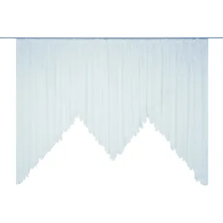 Wirth Elena Gardine gezackt 300 x 125 cm weiß
