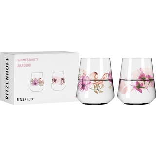 Ritzenhoff & Breker RITZENHOFF Wasserglas-Set Allround-Glas Sommersonett - 1 + - 2 je 500 ml 2 Stück