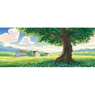 Diamantstickerei XXL Sommeridylle 185x80