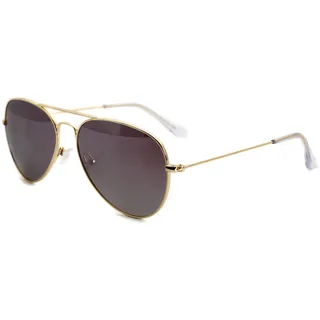 Kleines Sonnenbrille Für Teenager Junge Mädchen UV400 Schutz Polarisiert Sonnenbrille Herren Damen Kleines Gesicht Metallrahmen Gold Sonnenbrillen