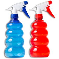 IPEA 2 Sprühflasche 500 ml – Sprühflasche für Wasser und Flüssigkeiten – Set mit 2 Stück – Mehrzweck-Kunststoff-Sprühflasche für Haus, Bad, Haare, Pflanzen, Garten, Reinigungsmittel, Reinigungsmittel