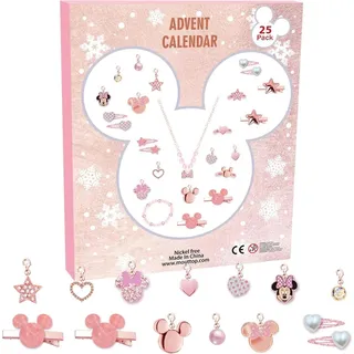Adventskalender 2024 für Mädchen Kinder DIY Cartoon Animation Haarschmuck Ring Halskette