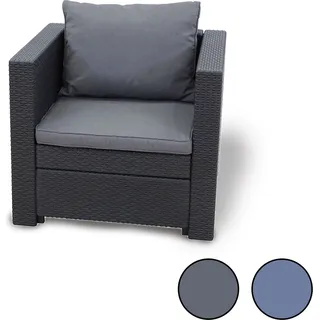 Keter Sessel Provence | Kissen in anthrazit - Grau