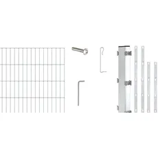 Alberts 665173 Zaungabionen Step2 | verschiedene Längen und Höhen | zum Einbetonieren | feuerverzinkt | Mattenbreite 200 cm | Höhe 180 cm | Länge 6 m