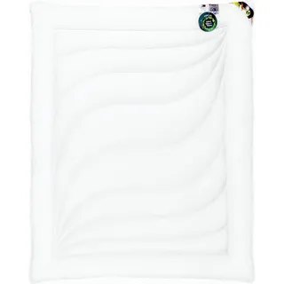 Bettdecke aus 100 % Perkal, 155 x 200 cm, warm, 1400 g, exklusive