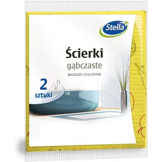 Stella ST1-PS-1699 Schwammtücher 2Stück, Groß, gelb