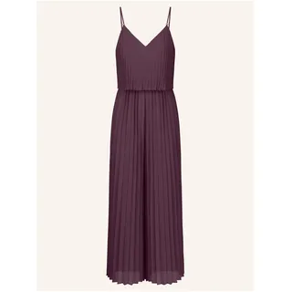 Apart Fashion Damen Plissee-Overall, 2-in-1-Look, Overall mit weitem Bein, rückenfreies Outfit mit V-Ausschnitt, ärmelloses Kleid, geflochtene Spaghettiträger mit Perle, Kleidung für Hochzeitsgäste