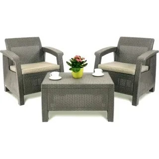 KETER Gartenmöbel-Set Korfu Weekend Cappuccino – 227630 - Beige