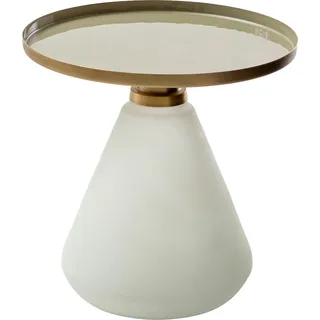 Paroli Beistelltisch "LarsII", weiß (weiß, gold), B:45cm H:45cm T:45cm, Tische, Beistelltisch