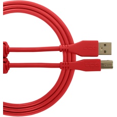Bild Ultimate USB 2.0 (A-B) gerade 3 m – Audio optimiertes UDG GEAR Audiokabel für DJs und Produzenten zur Maximierung ihrer Leistung, rot